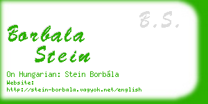 borbala stein business card