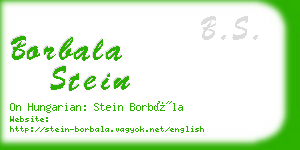 borbala stein business card